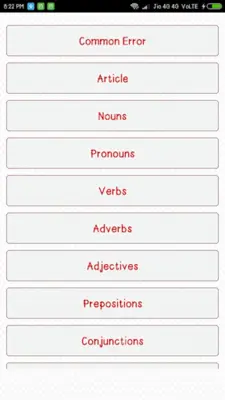 English Grammar Quiz android App screenshot 6